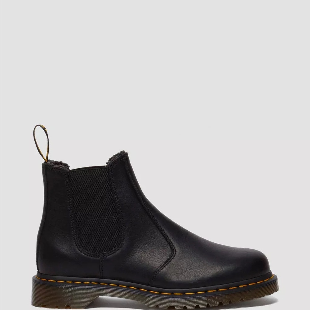 MDr. Martens 2976 GRIZZLY FLEECE LINED CHELSEA BOOTS. M 7/W 8. NEW - Picture 4 of 9